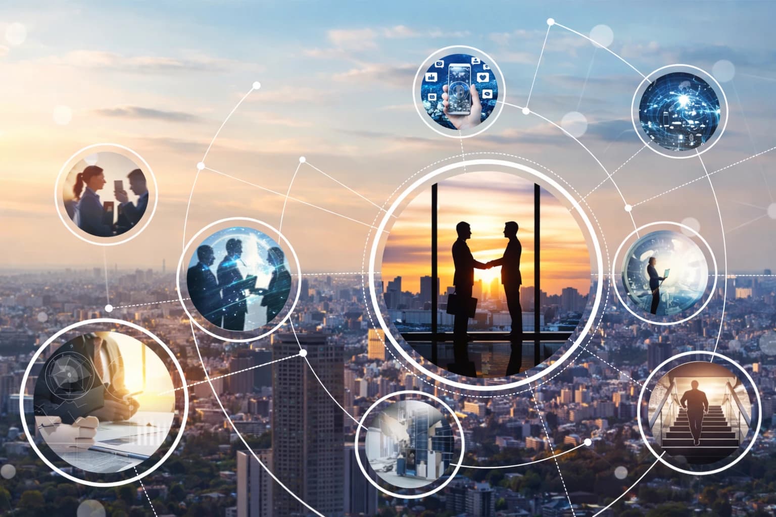 Illustration de l'accompagnement des collaborateurs en entreprise et du bien-être au travail